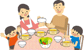 「外食　食べる家族 イラスト」の画像検索結果