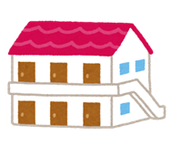 アパートのイラスト(建物)