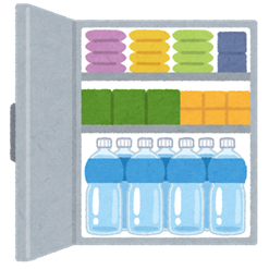 防災備蓄のイラスト